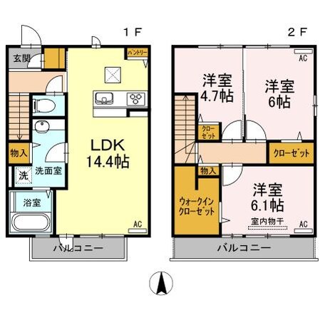 ドゥパレ生石の物件間取画像